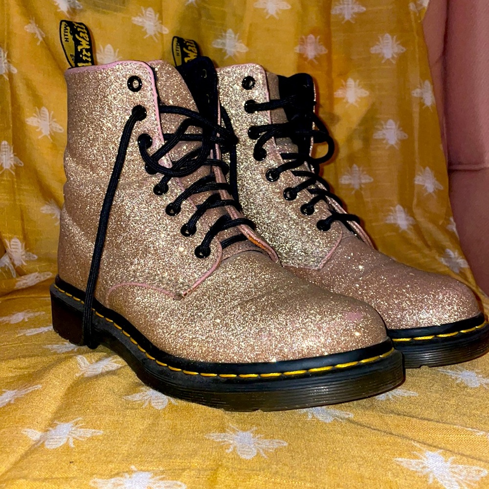 Dr. Martens 1460 Pascal Glitter Rose Gold